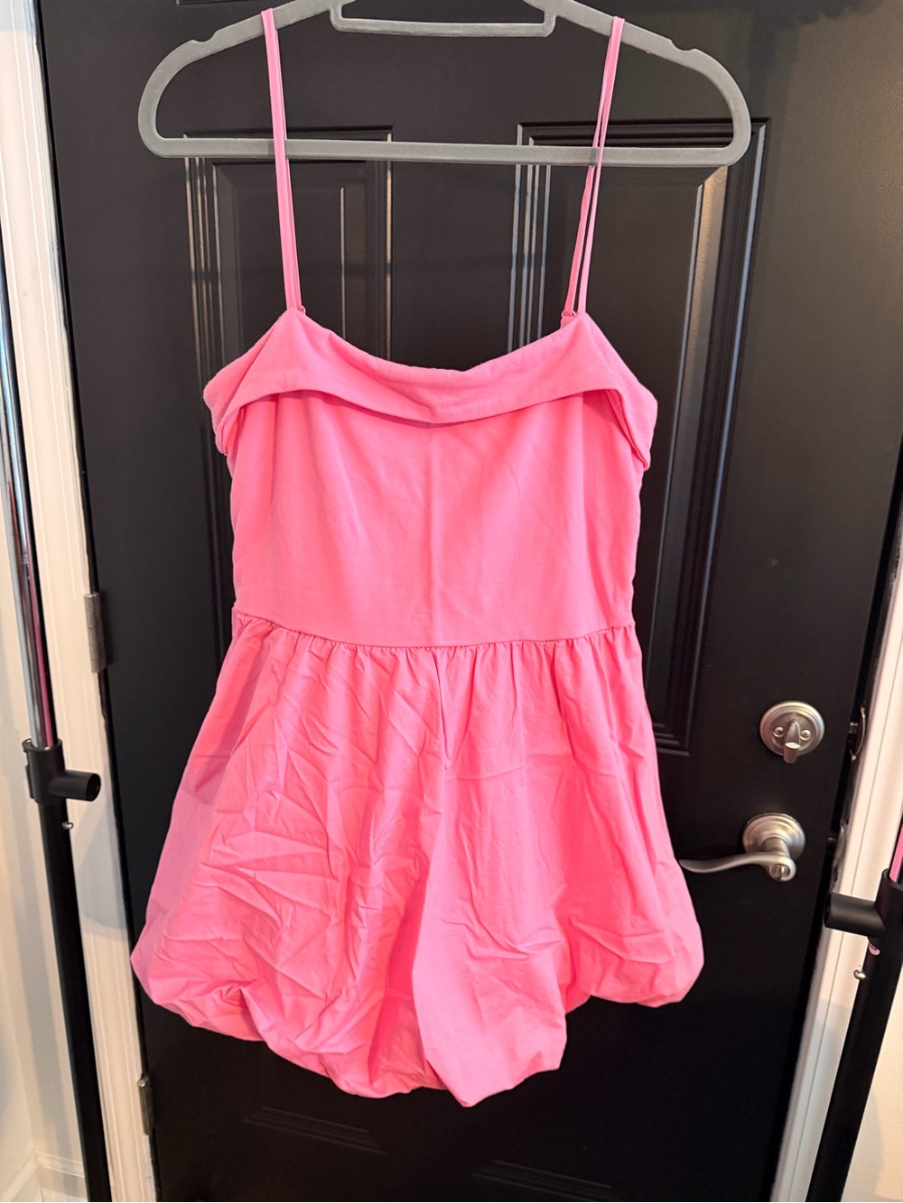 Women's Pink Mini Dress with Spaghetti Straps